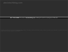 Tablet Screenshot of alexistechblog.com